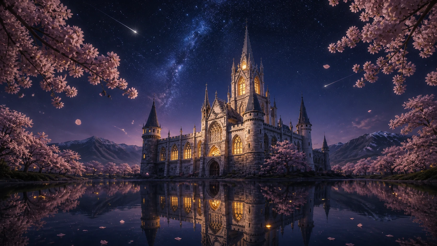 AI with Me 学院夜景主视觉